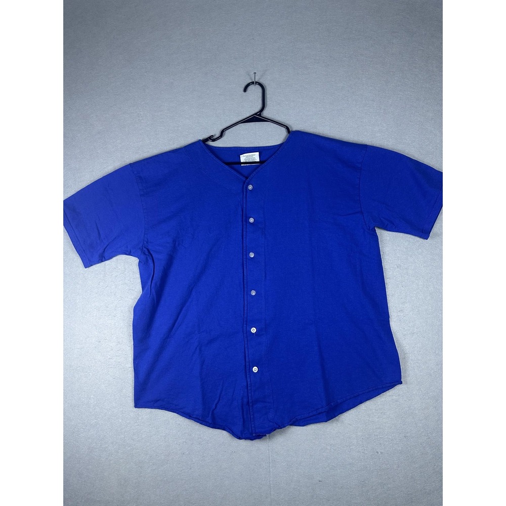 Vintage Badger‎ Sport Shirt Mens 2XL Button Baseball Jersey Monson Inc USA 90s